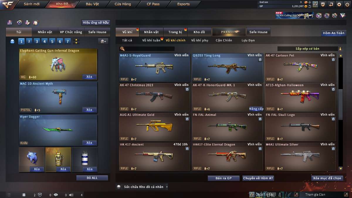 shop acc cf uy tin gia re